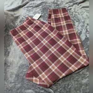 Forever 21 plaid trousers Sz: 2XL NWT